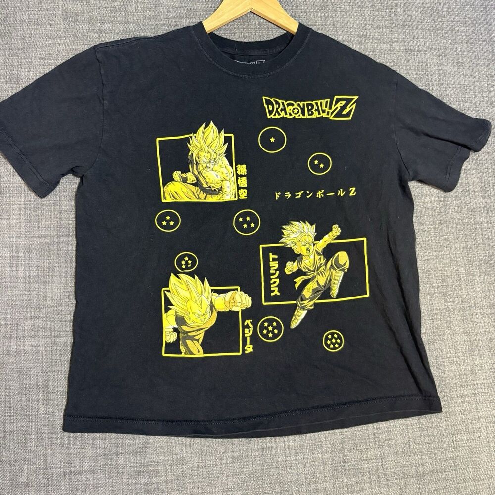 Dragon Ball Z Character Tee Black Size M Mens T-Shirt Bird Studio Toei Animation